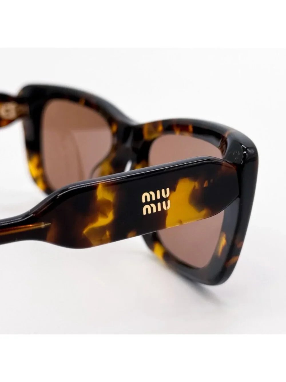 New Miu Miu MUB12S 14L20D Havana Cat Eye Sunglasses SMU B12